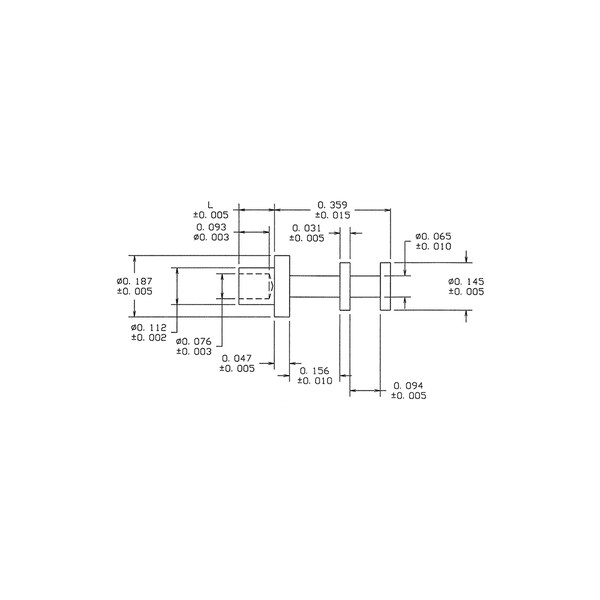 Concord Electronics MIL NON-INS DBLTURRET TERM, 0.657" L, 0.116", 15-270-8-05-2500 15-270-8-05